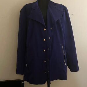 Size 3X Blue/Purple medium jacket  “Added Dimension at Catherine’s”